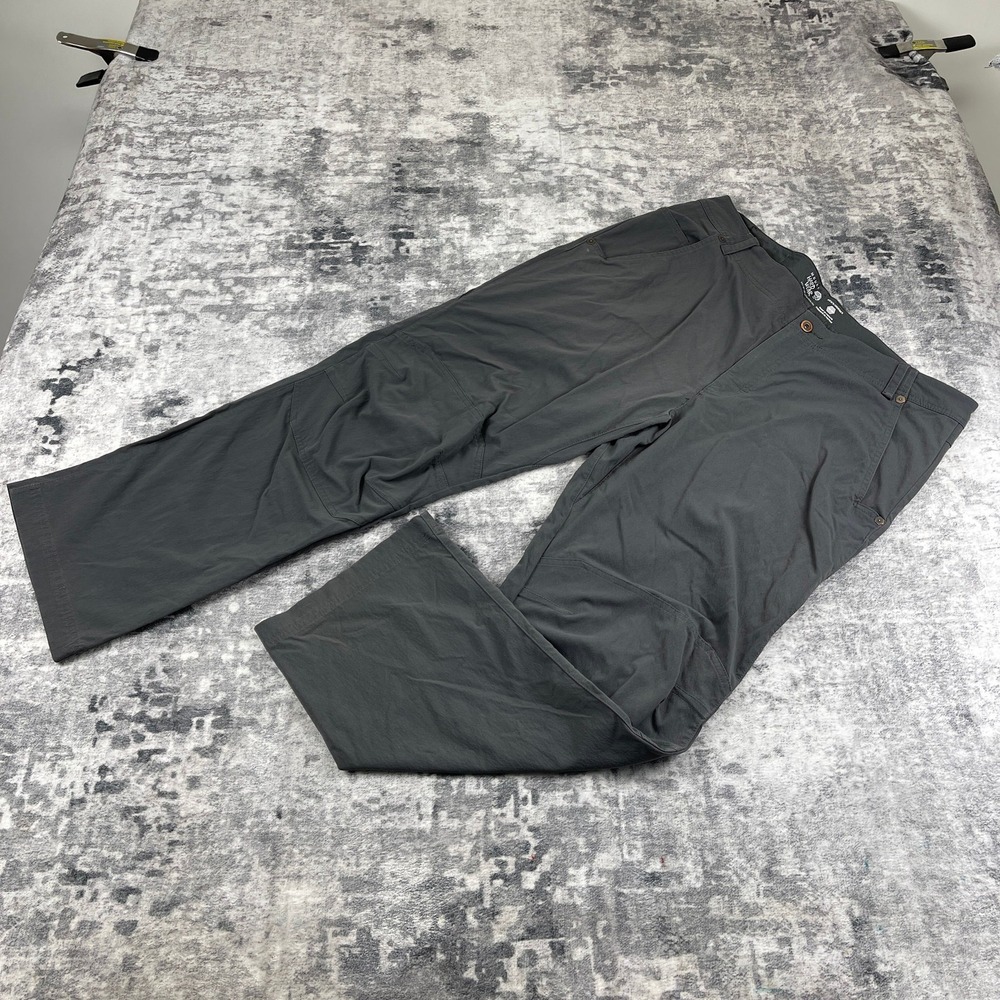 Mountain Hardwear Men 36x30 Grey Lined Technical Cargo Hiking‎ Pants Gorpcore